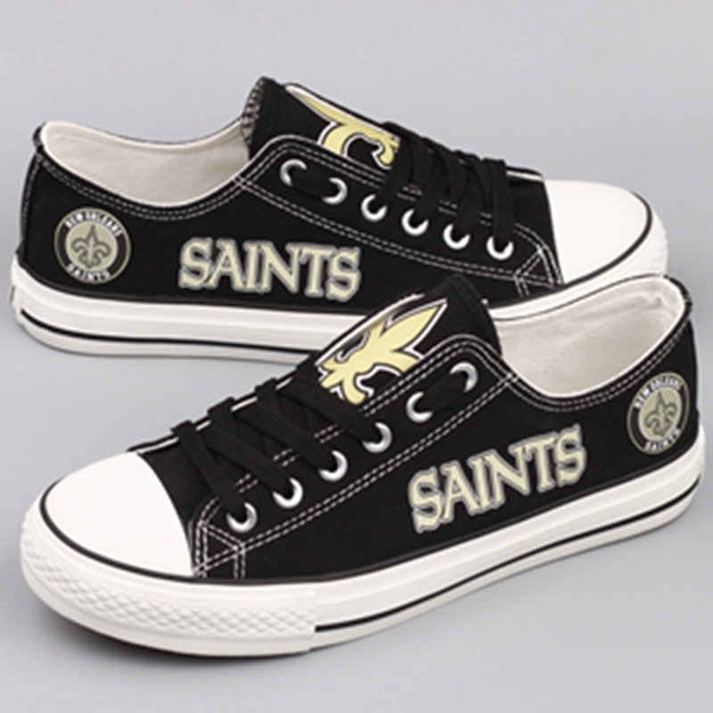 Women's NFL New Orleans Saints Repeat Print Low Top Sneakers 001